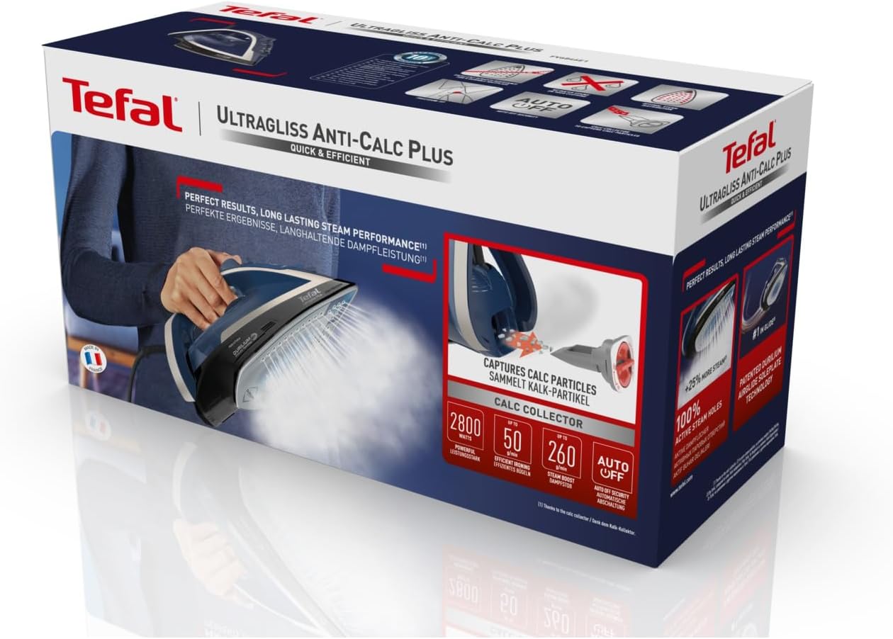 Ferro a Vapor Ultragliss Anti-Calc Plus Tefal Ultragliss Anti-Calc Plus FV6840