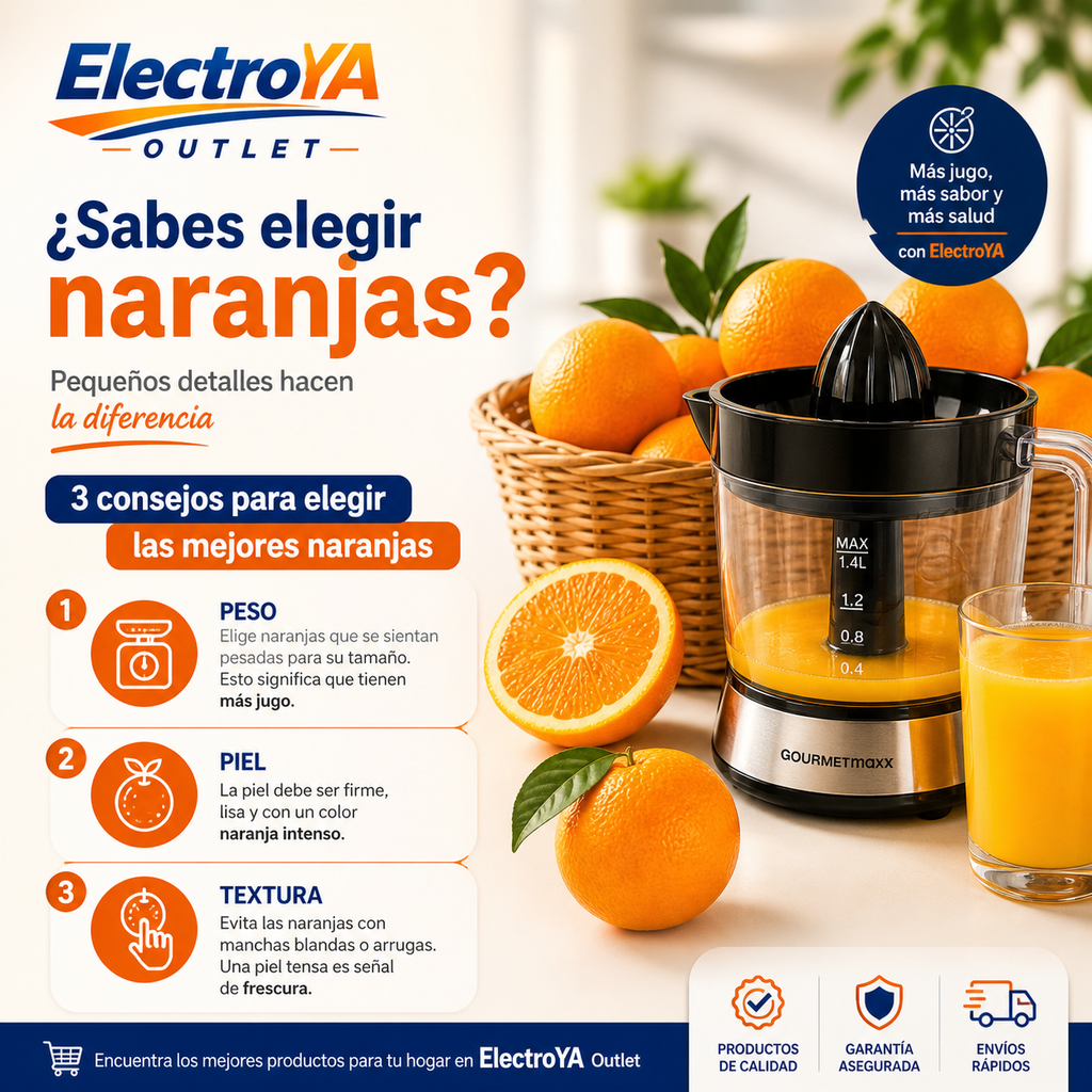 Exprimidor Eléctrico de Cítricos 1.4L GOURMETmaxx