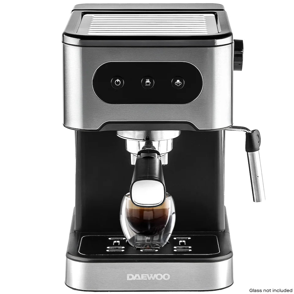 Máquina de Espresso con Vaporizador de Leche Daewoo Espresso Machine with Milk Frother